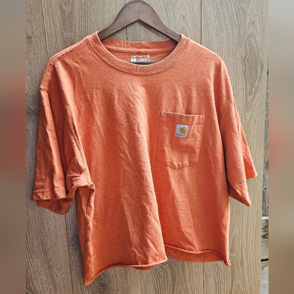 Carhartt Burnt Orange Loose Fit Tee Crop